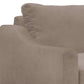 Tuba Sofa Light Brown Polyester Foam Cushions Solid Pine Wood 88 Inch By Casagear Home BM320770