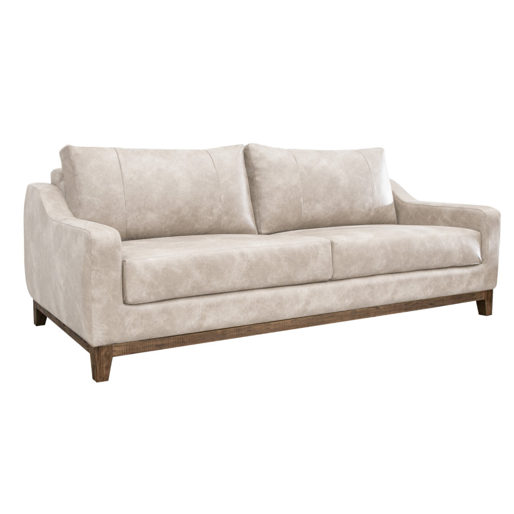 Tuba Sofa, Gray Polyester, Foam Cushions, Solid Pine Wood Frame, 88 Inch By Casagear Home