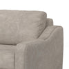 Tuba Sofa Gray Polyester Foam Cushions Solid Pine Wood Frame 88 Inch By Casagear Home