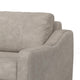 Tuba Sofa Gray Polyester Foam Cushions Solid Pine Wood Frame 88 Inch By Casagear Home