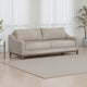 Tuba Sofa, Gray Polyester, Foam Cushions, Solid Pine Wood Frame, 88 Inch By Casagear Home