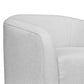 Ino Accent Chair Ivory Polyester Foam Cushions Solid Pine Wood Platform By Casagear Home BM320775