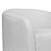 Ino Accent Chair Ivory Polyester Foam Cushions Solid Pine Wood Platform By Casagear Home BM320775