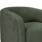 Ino Accent Chair Olive Green Polyester Foam Cushions Solid Wood Platform By Casagear Home BM320776