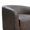 Ino Accent Chair Chocolate Brown Fabric Foam Solid Pine Wood Platform By Casagear Home BM320781