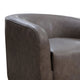 Ino Accent Chair Chocolate Brown Fabric Foam Solid Pine Wood Platform By Casagear Home BM320781