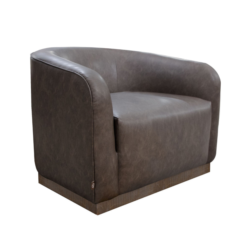 Ino Accent Chair Chocolate Brown Fabric Foam Solid Pine Wood Platform By Casagear Home BM320781