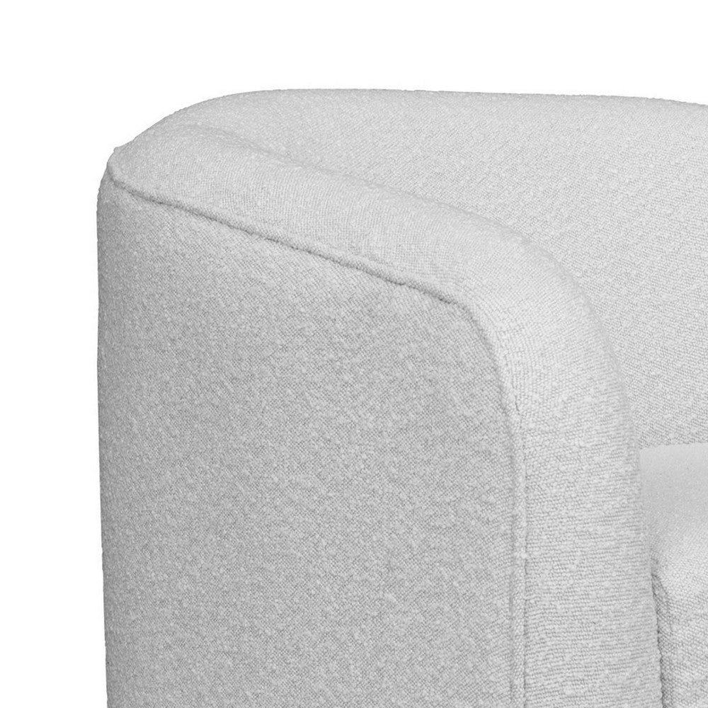 Ino Loveseat Ivory Polyester Foam Cushions Solid Pine Wood Base 66 Inch By Casagear Home