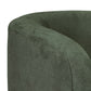 Ino Loveseat Olive Green Polyester Foam Cushions Solid Wood 66 Inch By Casagear Home BM320783