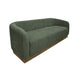 Ino Loveseat Olive Green Polyester Foam Cushions Solid Wood 66 Inch By Casagear Home