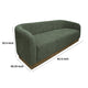 Ino Loveseat Olive Green Polyester Foam Cushions Solid Wood 66 Inch By Casagear Home