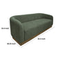 Ino Loveseat Olive Green Polyester Foam Cushions Solid Wood 66 Inch By Casagear Home BM320783