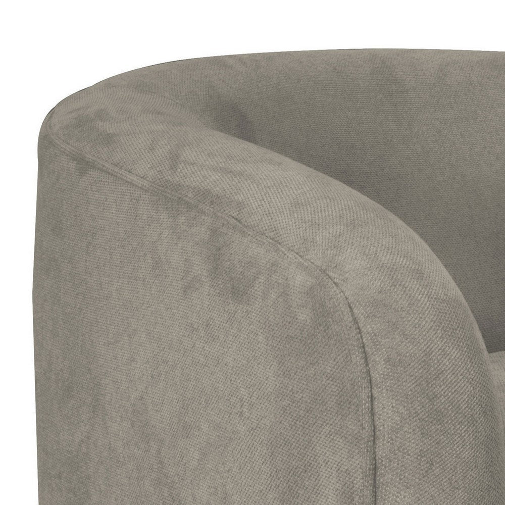 Ino Loveseat Almond Gray Polyester Foam Cushions Solid Wood 66 Inch By Casagear Home