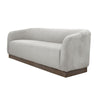 Ino Loveseat Beige Polyester Foam Cushions Solid Pine Wood Base 66 Inch By Casagear Home
