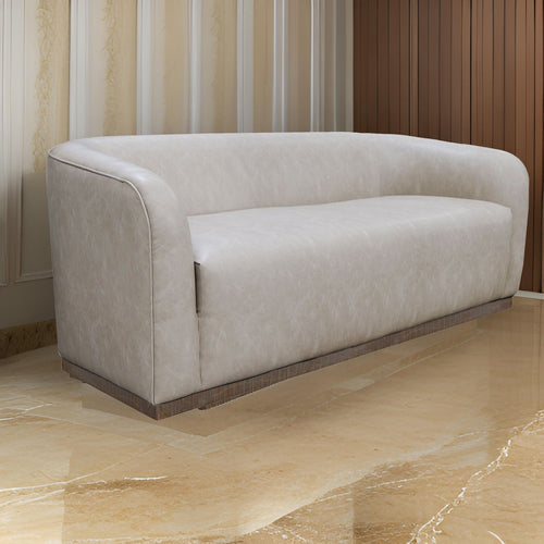 Ino Loveseat, Gray Polyester, Foam Cushions, Solid Pine Wood Base, 66 Inch By Casagear Home