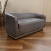 Ino Loveseat, Chocolate Brown Polyester, Foam Cushions, Solid Wood, 66 Inch By Casagear Home