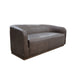 Ino Loveseat Chocolate Brown Polyester Foam Cushions Solid Wood 66 Inch By Casagear Home