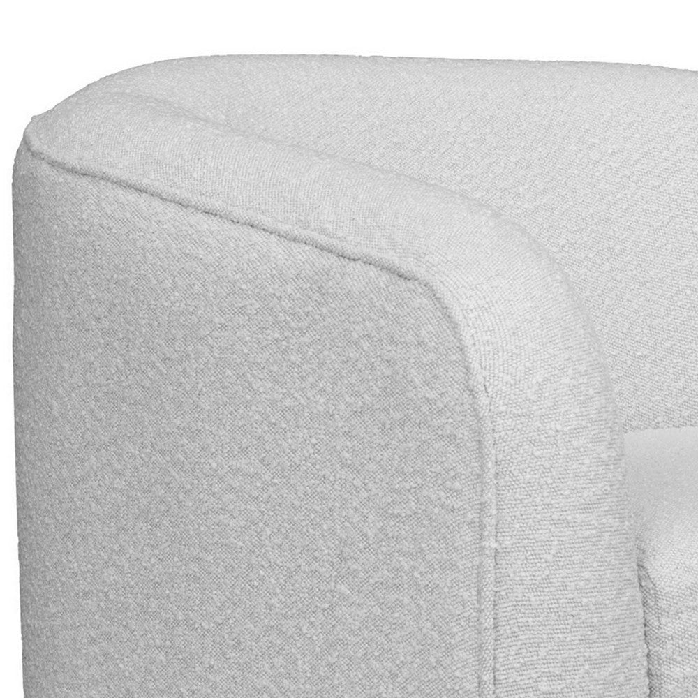 Ino Sofa Ivory Polyester Foam Cushions Solid Pine Wood Base 88 Inch By Casagear Home