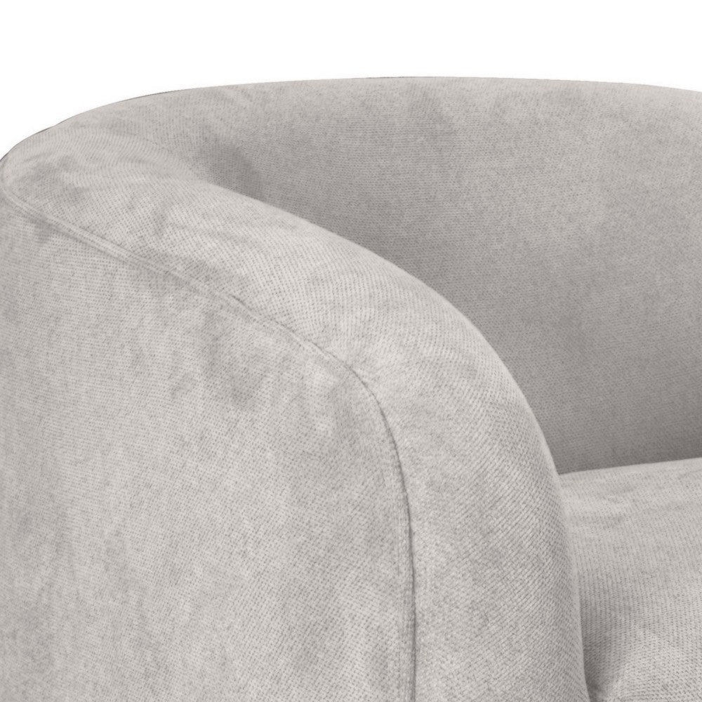 Ino Sofa Beige Polyester Foam Cushions Solid Pine Wood Base 88 Inch By Casagear Home