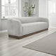 Ino Sofa, Beige Polyester, Foam Cushions, Solid Pine Wood Base, 88 Inch By Casagear Home