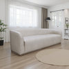 Ino Sofa, Gray Polyester, Foam Cushions, Solid Pine Wood Base, 88 Inch By Casagear Home