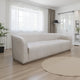 Ino Sofa, Gray Polyester, Foam Cushions, Solid Pine Wood Base, 88 Inch By Casagear Home