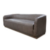 Ino Sofa Chocolate Brown Polyester Foam Cushions Solid Wood 88 Inch By Casagear Home