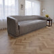 Ino Sofa, Chocolate Brown Polyester, Foam Cushions, Solid Wood, 88 Inch By Casagear Home