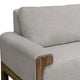 Caisy Loveseat Beige Polyester Foam Cushions Solid Pine Wood 69 Inch By Casagear Home