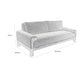 Caisy Sofa White Polyester Foam Cushions Solid Pine Wood Frame 93 Inch By Casagear Home