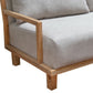 Asic Sofa Almond Gray Polyester Camel Brown Solid Pine Wood 69 Inch By Casagear Home BM320818