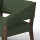 Merry Accent Chair Olive Green Polyester Foam Brown Solid Pine Wood By Casagear Home