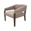 Merry Accent Chair Light Brown Polyester Foam Brown Solid Pine Wood By Casagear Home BM320825