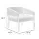 Merry Accent Chair Light Brown Polyester Foam Brown Solid Pine Wood By Casagear Home BM320825