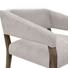 Merry Accent Chair Beige Polyester Plush Foam Brown Solid Pine Wood Legs By Casagear Home BM320826