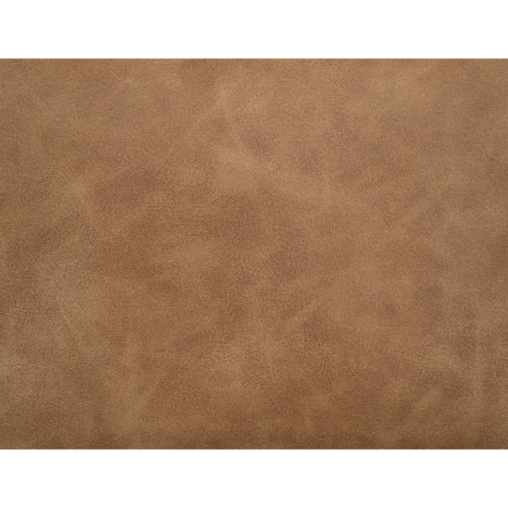 Lessy Swivel Accent Chair Cognac Brown Faux Leather Soft Plush Foam Metal By Casagear Home BM320840