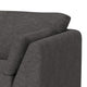 Sian Accent Chair Iron Gray Polyester 1 Throw Pillow Solid Pine Wood By Casagear Home BM320842