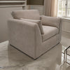 Sian Accent Chair, Light Brown Polyester, 1 Throw Pillow, Solid Pine Wood By Casagear Home