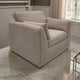 Sian Accent Chair, Light Brown Polyester, 1 Throw Pillow, Solid Pine Wood By Casagear Home