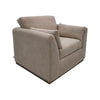 Sian Accent Chair Light Brown Polyester 1 Throw Pillow Solid Pine Wood By Casagear Home BM320844