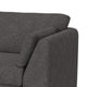 Sian Loveseat Iron Gray Polyester 2 Pillows Solid Pine Wood 69 Inch By Casagear Home