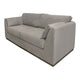 Sian Loveseat Almond Gray Polyester 2 Pillows Solid Pine Wood 69 Inch By Casagear Home