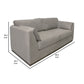 Sian Loveseat Almond Gray Polyester 2 Pillows Solid Pine Wood 69 Inch By Casagear Home BM320848