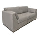 Sian Loveseat Almond Gray Polyester 2 Pillows Solid Pine Wood 69 Inch By Casagear Home