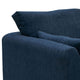Sian Loveseat Navy Blue Polyester 2 Pillows Solid Pine Wood 69 Inch By Casagear Home