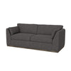Sian Sofa Iron Gray Polyester 2 Throw Pillows Solid Pine Wood 90 Inch By Casagear Home