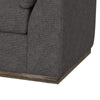 Sian Sofa Iron Gray Polyester 2 Throw Pillows Solid Pine Wood 90 Inch By Casagear Home