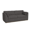 Sian Sofa, Iron Gray Polyester, 2 Throw Pillows, Solid Pine Wood, 90 Inch By Casagear Home