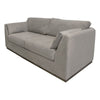 Sian Sofa Almond Gray Polyester 2 Pillows Solid Pine Wood 90 Inch By Casagear Home