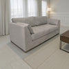 Sian Sofa, Almond Gray Polyester, 2 Pillows, Solid Pine Wood, 90 Inch By Casagear Home